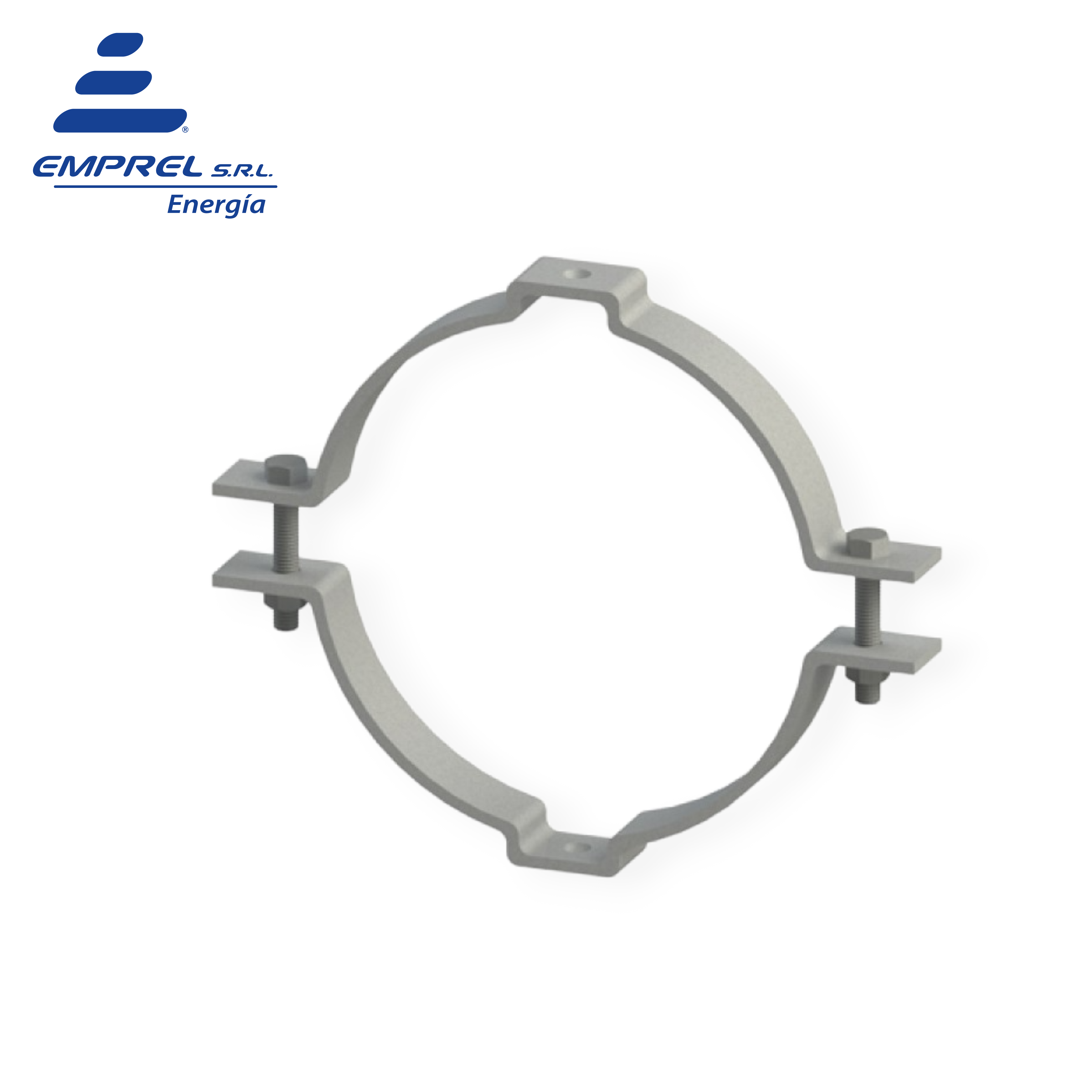 Abrazadera con escote