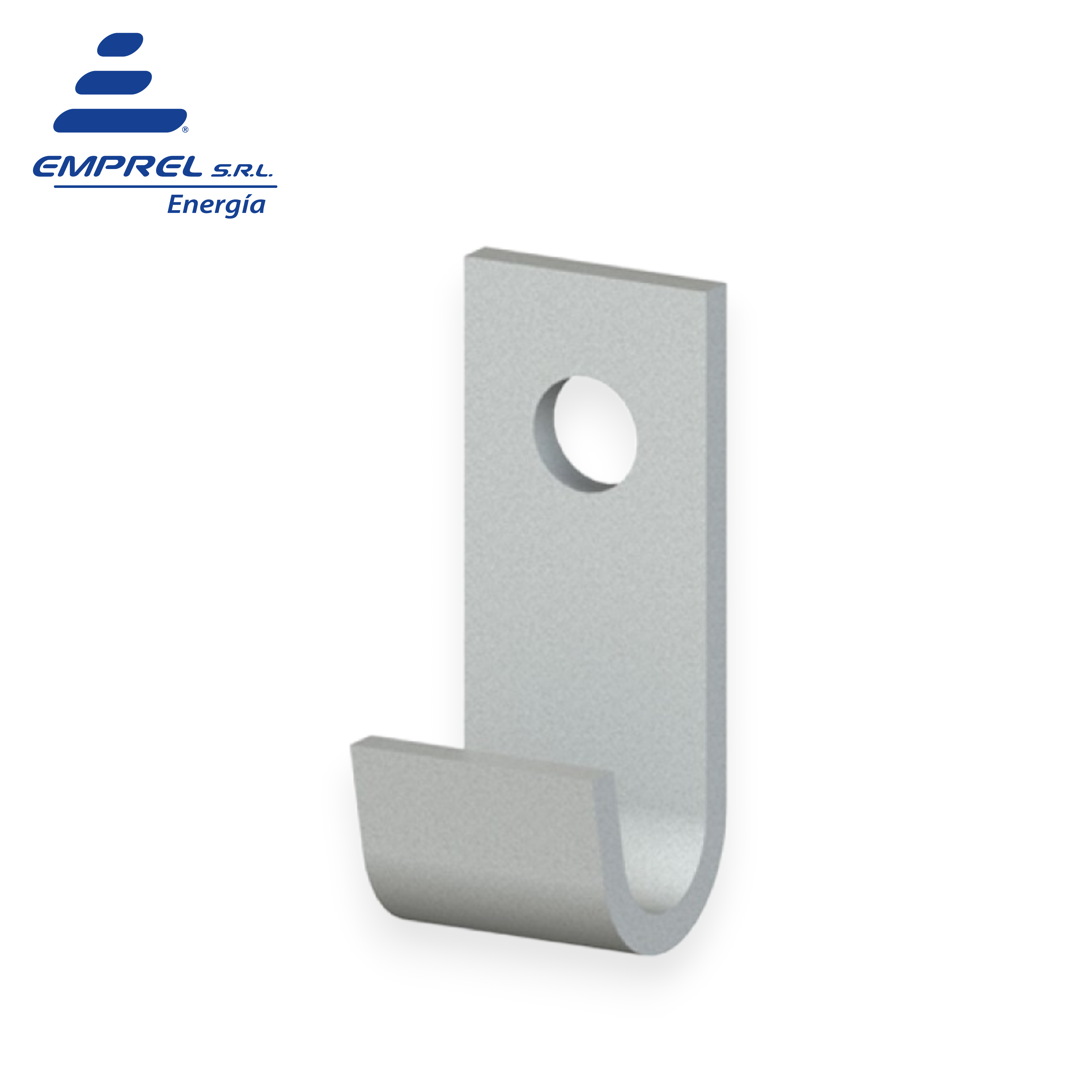 Gancho tipo J para rienda