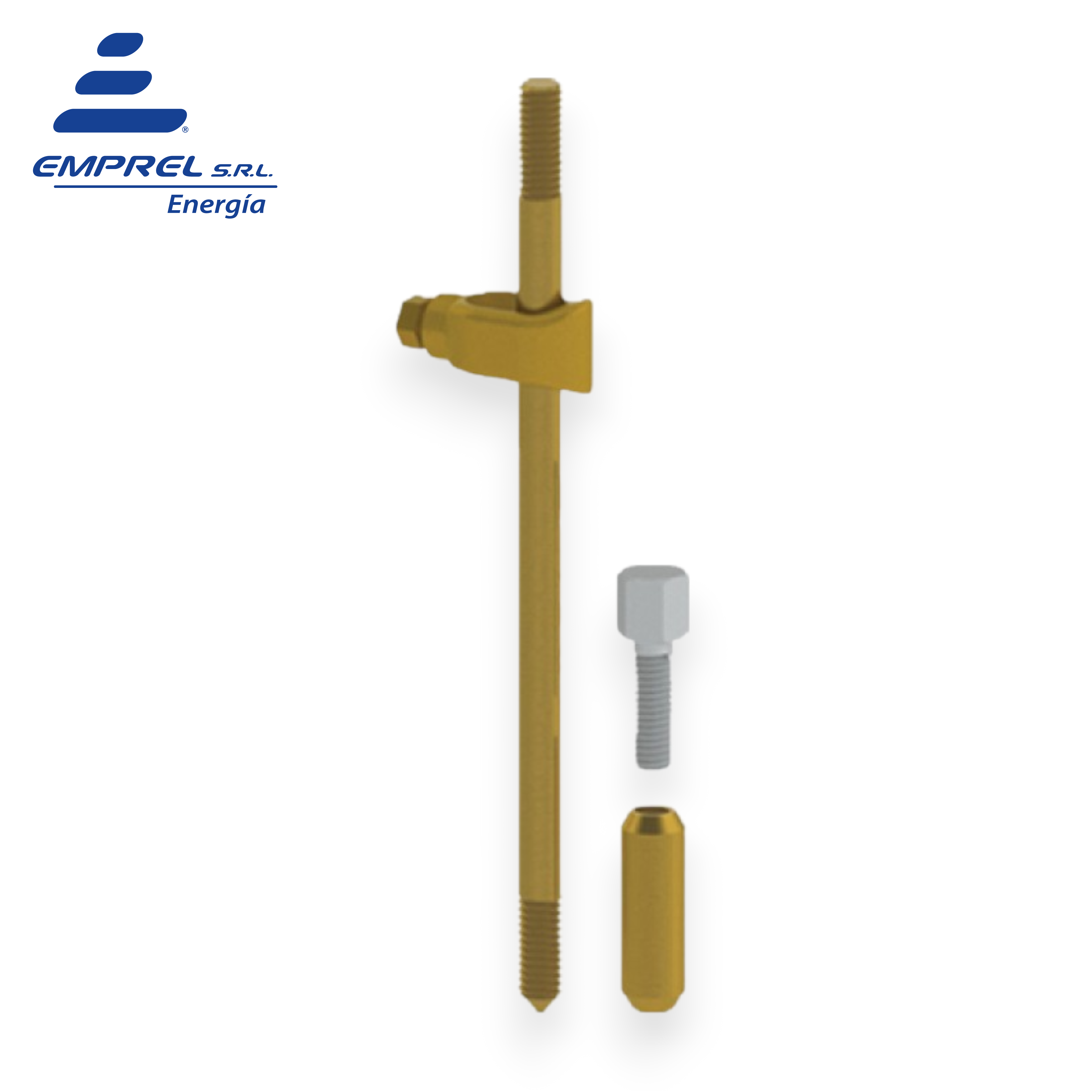 Jabalina de acero-cobre acoplable