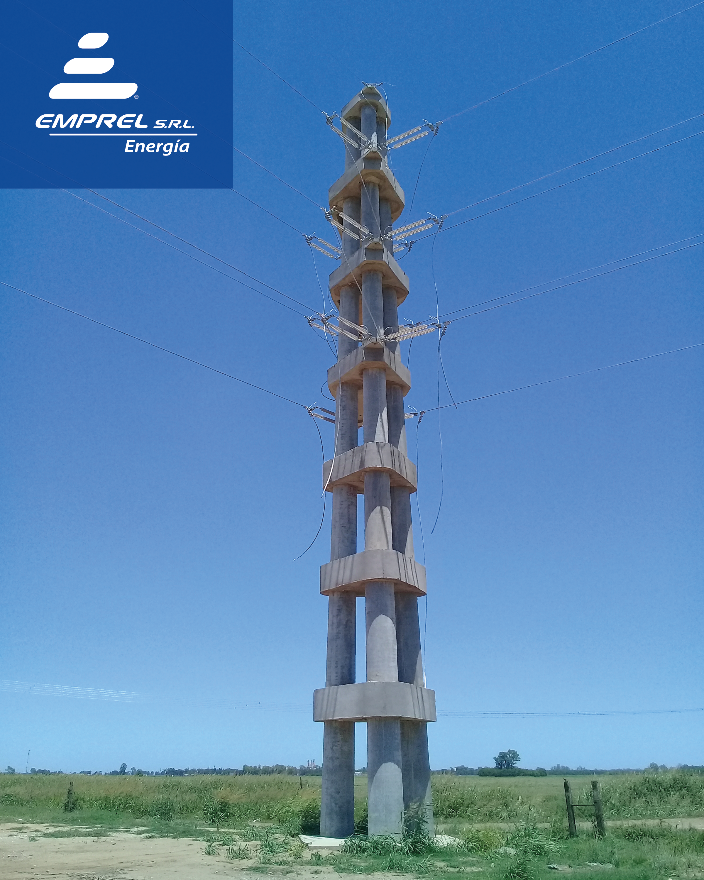 LAT 132kV Doble terna Line Post