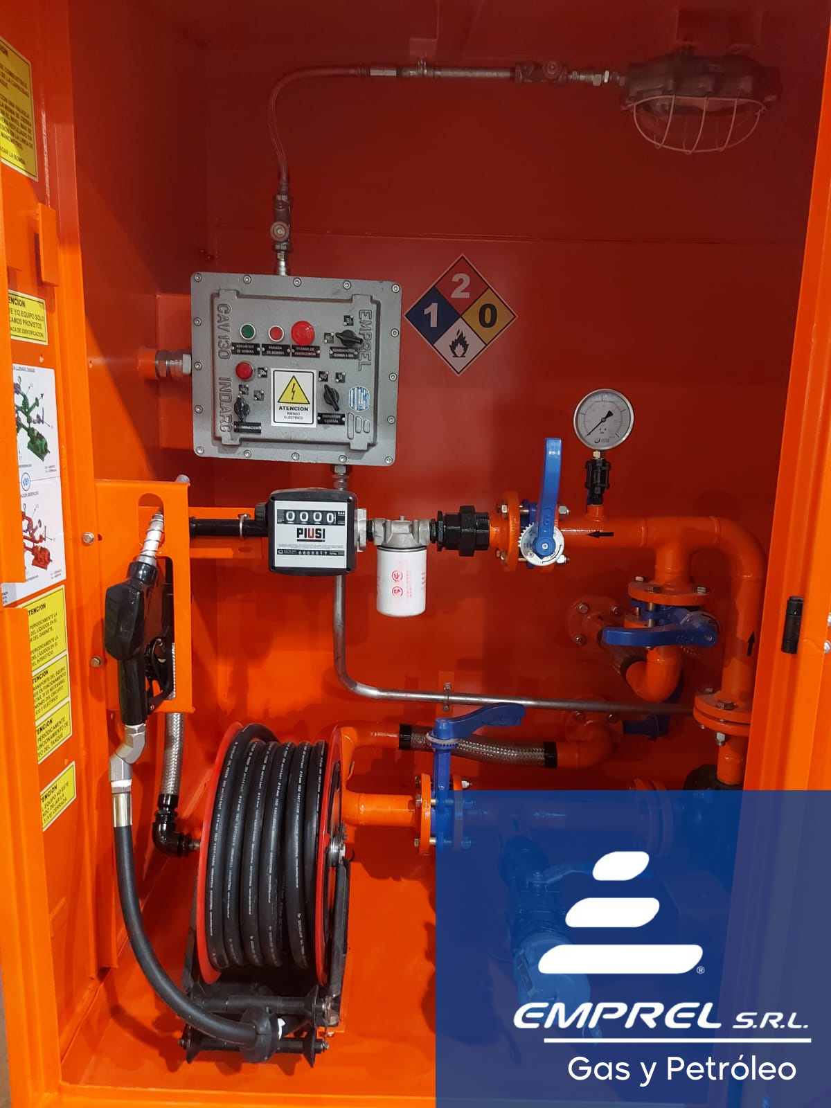 Tablero de comando, iluminación y accesorios - Tanque de almacenamiento de combustible